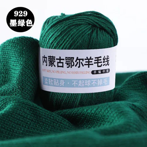 Fil de laine pour enfants, crochet à la main pour chapeaux, écharpes, chandails, optique moyenne, doux pour la peau, doux, 6 rôles, 100 g/ensemble