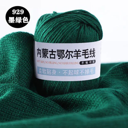 Fil de laine pour enfants, crochet à la main pour chapeaux, écharpes, chandails, optique moyenne, doux pour la peau, doux, 6 rôles, 100 g/ensemble