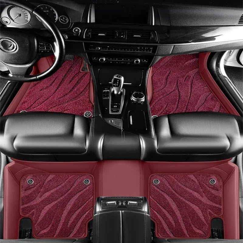 Tapis de sol de voiture personnalisé 5D, pour Mercedes Benz GLB X247 2019 – 2024 ans, Double couche, couverture de sol Coche