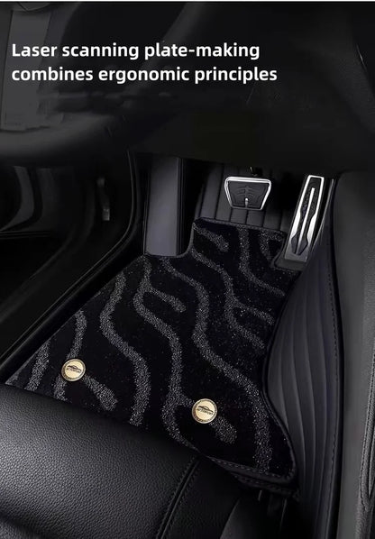 Tapis de pied de voiture en cuir, vente directe en gros