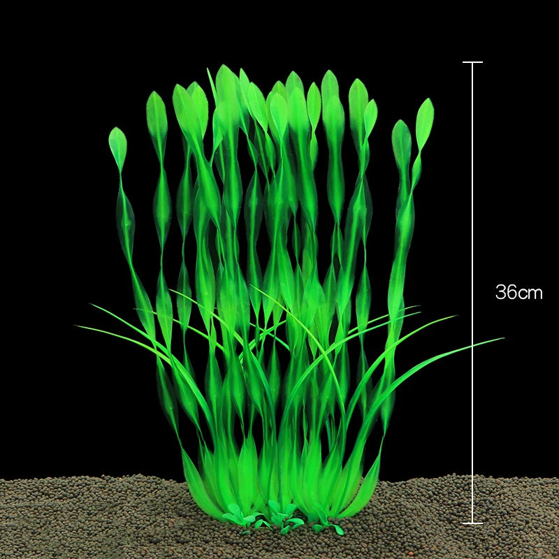 Plantes artificielles décoratives pour aquarium, herbe aquatique en plastique pour décorations d'aquarium, accessoires pour aquarium, plantas acuario