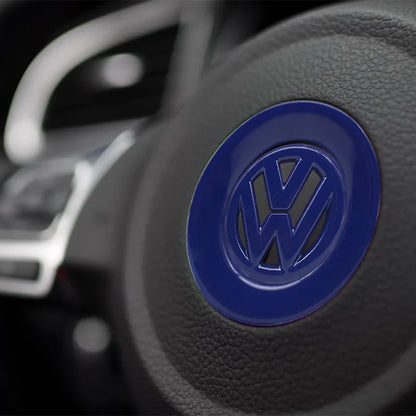 Autocollant emblème de volant de voiture ABS 40mm 61mm, pour Volkswagen VW GTI Polo Golf Caddy Jetta Sharan Passat Logo Badge accessoires