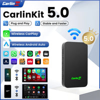 CarlinKit 2026 2Air Wireless Android Auto Box, Dongle CarPlay sans fil portable pour autoradio avec CarPlay filaire, Android Auto, 5.0