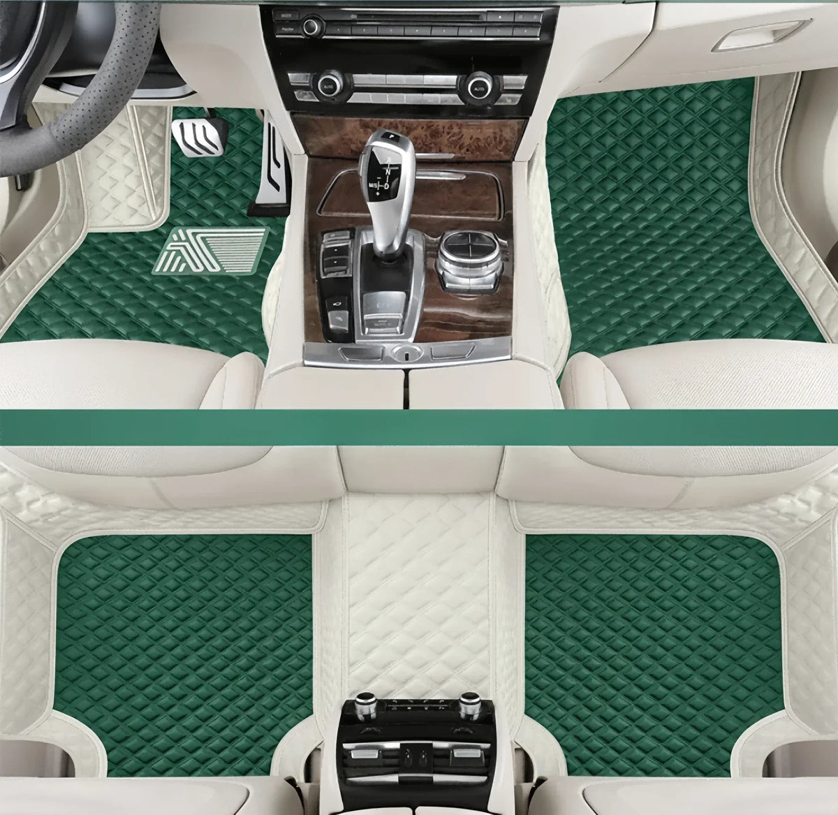 Tapis de sol de voiture personnalisés adaptés à la BMW X5 5 sièges véhicule électrique 2017-2019 tapis de pied en cuir automatique tapis