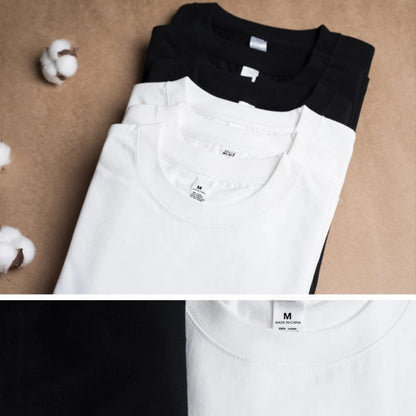 2 pièces 100% coton solide t-shirts hommes et femmes à manches courtes blanc t-shirts décontracté respirant ample col rond T-shirt Couple hauts