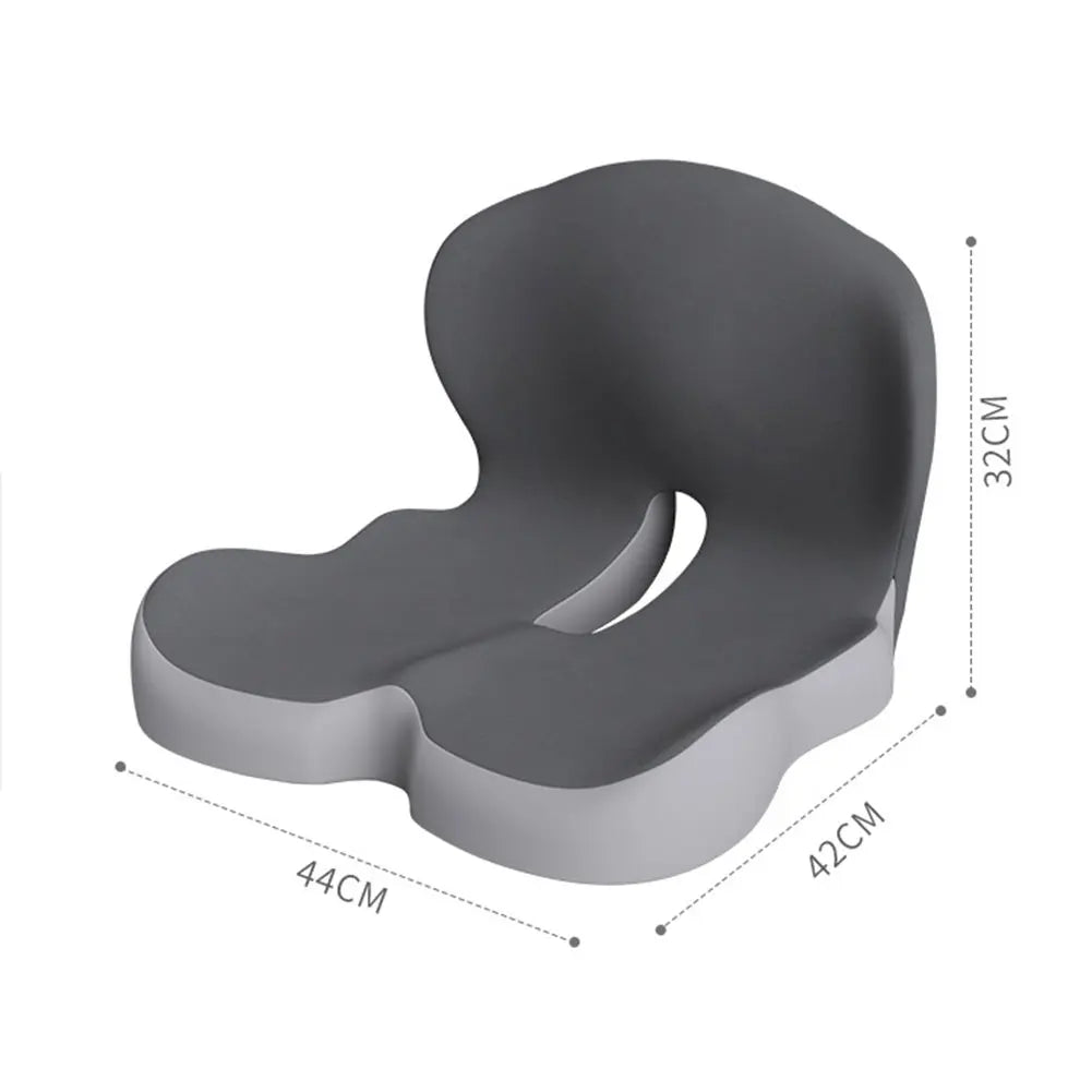 Coussin de chaise de bureau intégré en forme de L en mousse à mémoire de forme, avec Support arrière, coussin de siège de voiture pour employés de bureau, conducteurs de voiture