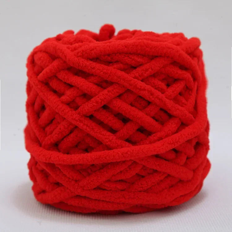 Fil à tricoter Chenille 100g/boule, ligne de bande de glace douce, fil de coton, fil de laine pour bricolage, écharpe à tricoter à la main, laine épaisse, vente en gros