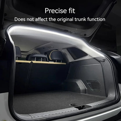 Bande lumineuse LED auto-adhésive pour coffre de voiture, bande lumineuse à flux dynamique, sans perçage, lumière de boîte arrière automatique pour décor de coffre de camion