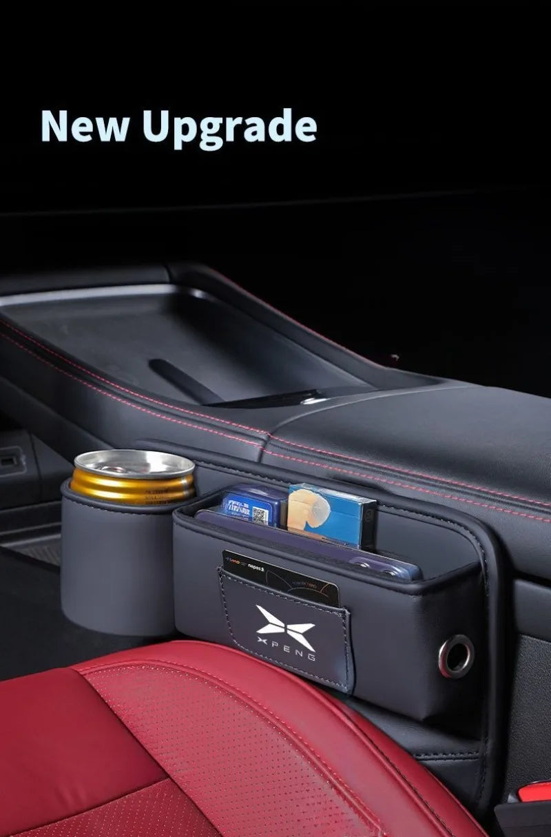 Boîte de rangement de fentes de siège de voiture, tasse d'eau, support de téléphone, sac de rangement, accessoires de rangement intérieur pour Xpeng G6 G9 G3 G3i P7 P5 P7i X9