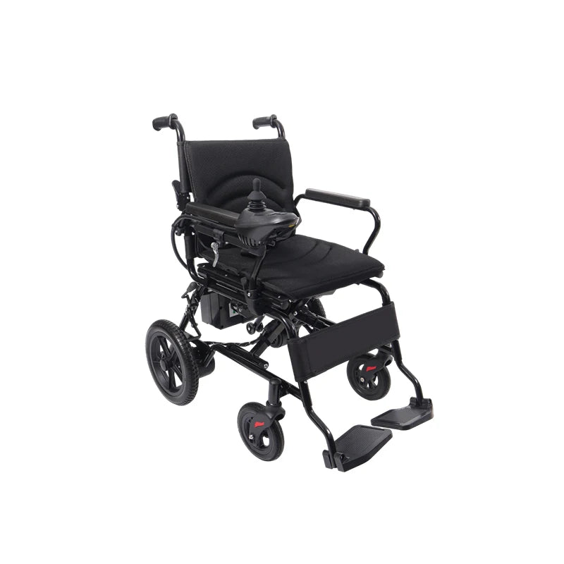 Fauteuil roulant électrique pliable en acier au carbone pour la rééducation, facile à utiliser
