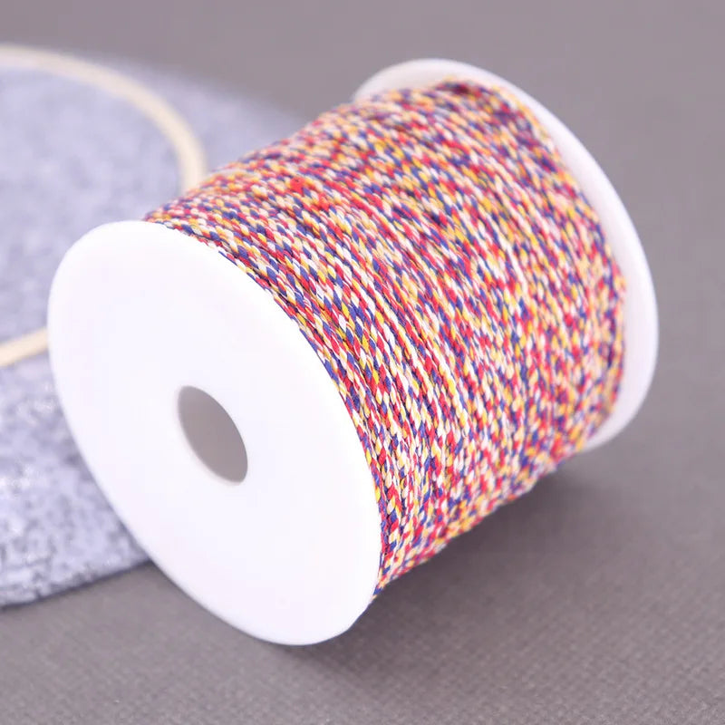 Corde de coton pour macramé, ficelle, ficelle, fil, artisanat, couture, tentures murales faites à la main, bohème, fête de mariage, décoration d'intérieur, 1.2mm, 37m
