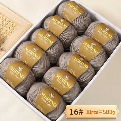500 g de fil de laine d'alpaga mi-fin 212 de haute qualité, adapté au tricot de pulls, d'écharpes et de chapeaux, 10 écheveaux/paquet