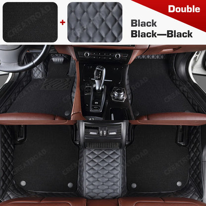 Tapis de sol de voiture Double couche, couverture de tapis automobile personnalisée, accessoires d'intérieur pour Xpeng G6/G9 2022 2023 2024 2025