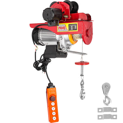 VEVOR 800 kg 1300 W Treuil à Câble Palan Électrique Palan à Levier en Acier Palan Électrique avec Chaine pour Usines Entrepôts