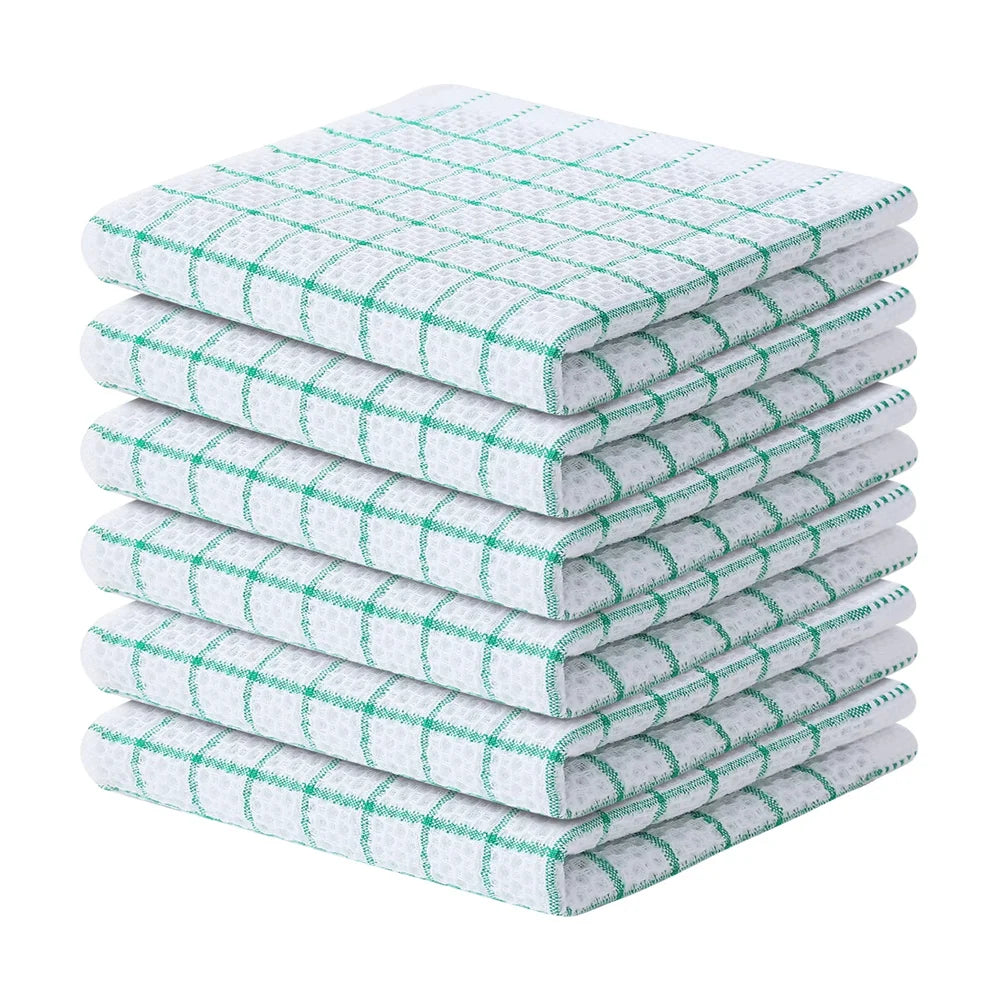 Homaxy 100% coton serviette de cuisine torchon doux Super absorbant chiffons de cuisine nettoyage à domicile serviette à récurer lavage de la vaisselle tissu
