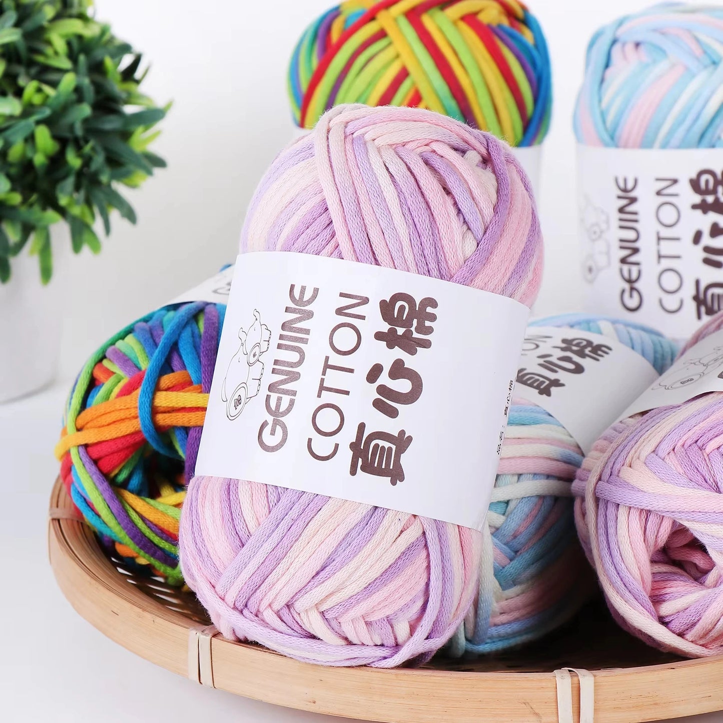 Fil à tricoter en coton et Nylon doux, 50g/boule, 80M, fil à tricoter au Crochet pour débutants avec points de Crochet faciles à utiliser