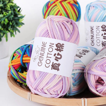 Fil à tricoter en coton et Nylon doux, 50g/boule, 80M, fil à tricoter au Crochet pour débutants avec points de Crochet faciles à utiliser