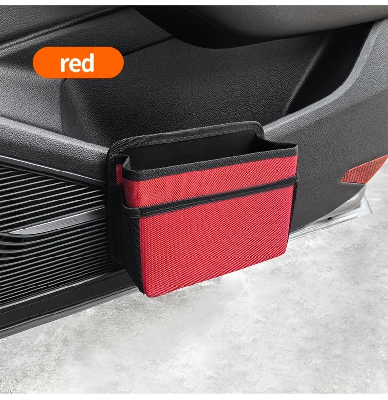 Boîte de rangement suspendue latérale de porte, poubelle de voiture, boîte de rangement de siège de voiture, sac de rangement arrière de voiture, accessoires de produits d'intérieur de voiture