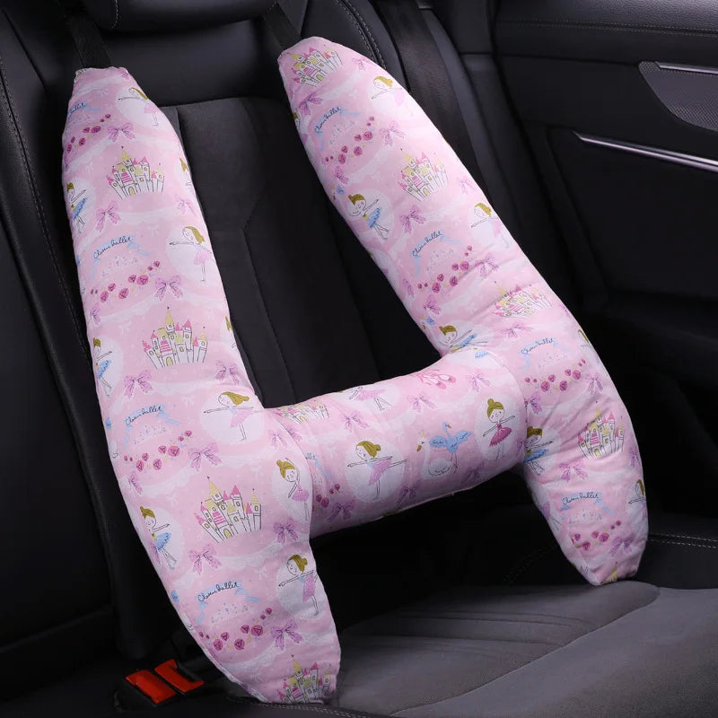 Cute Animal Pattern Kid Neck Head Support, U-Shape Children Travel Pillow Cushion for Car Seat, Safety Neck Pillow for Kids