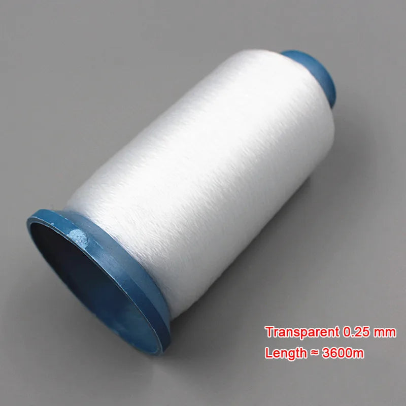 Fil de Nylon Invisible pour Machine à coudre, 4500 mètres, pour couture à la main, accessoire de couture