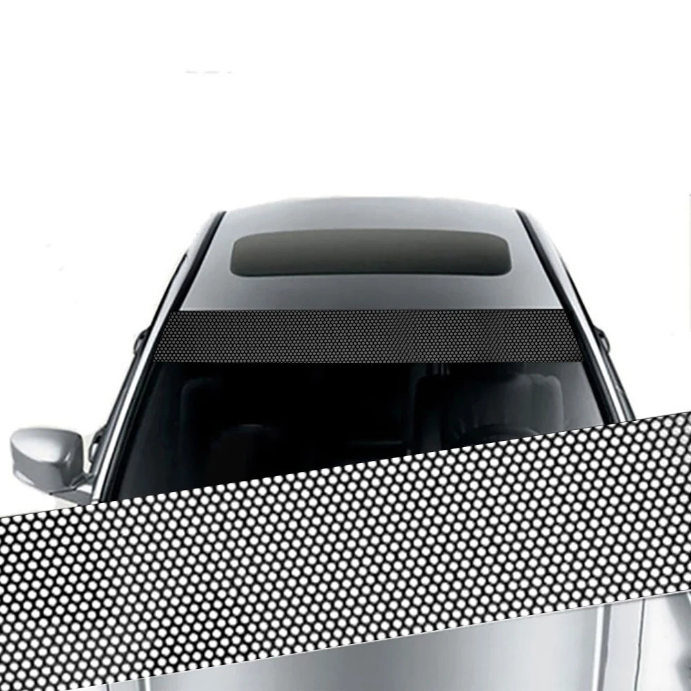 Autocollants de pare-soleil de voiture, Film vinyle 3D pour pare-brise avant de voiture, autocollants décoratifs pour pare-soleil arrière
