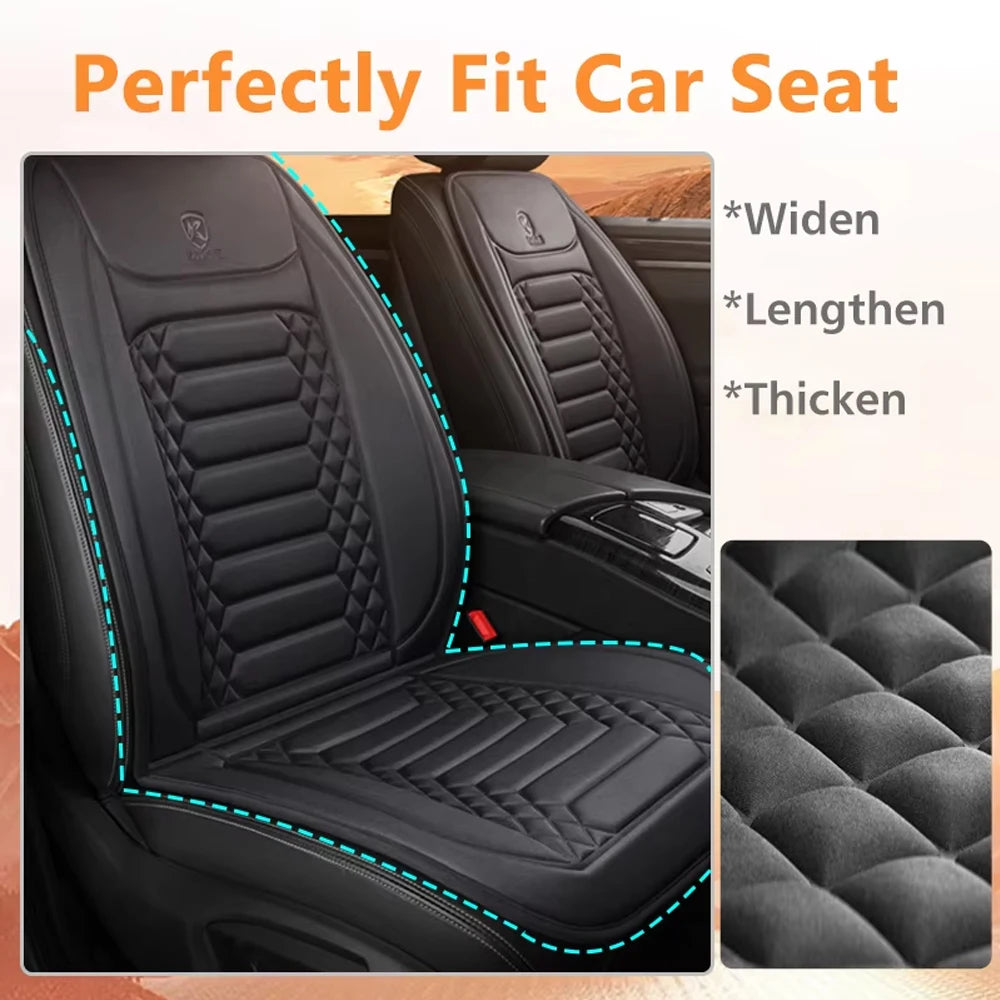 1/2 pièces hiver chauffé housse de siège de voiture 12V chauffage plus chaud coussin de siège de voiture Auto universel siège de voiture protecteur cape couverture tampons ensemble