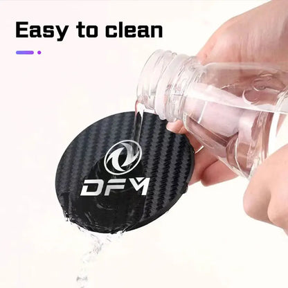 Tapis de dessous de verre de voiture en Fiber de carbone, pour Dongfeng DFM Aeolus ax3 k01 Ax5 580 h30 c31 ax7 AX4, support de verre d'eau, accessoires antidérapants