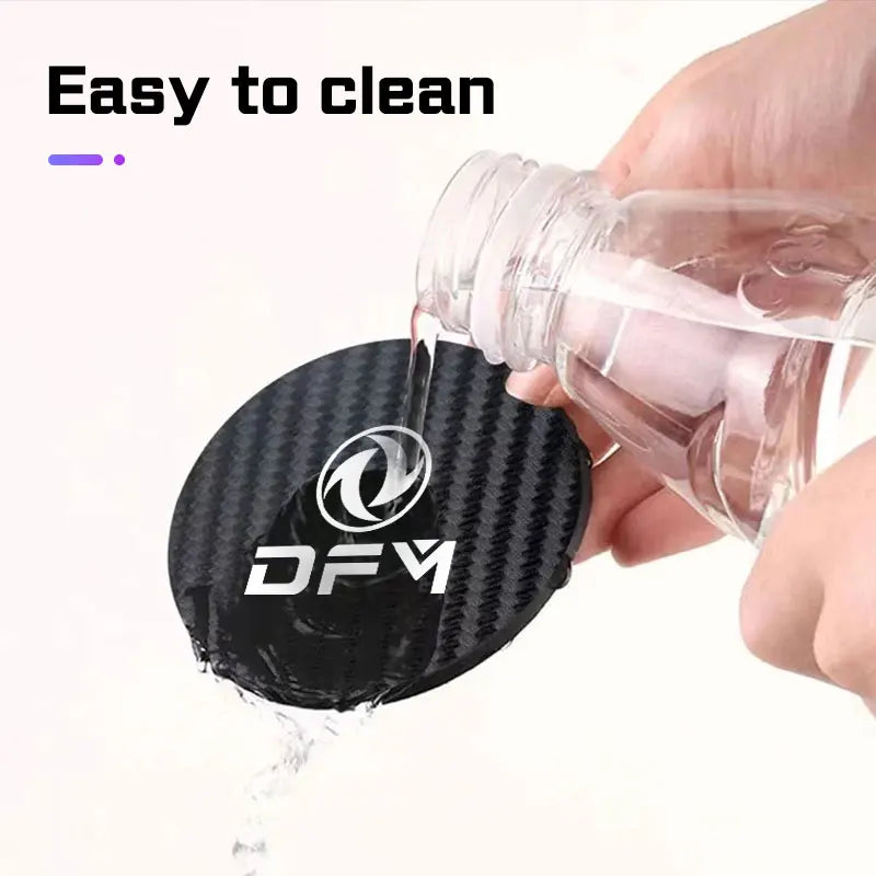 Tapis de dessous de verre de voiture en Fiber de carbone, pour Dongfeng DFM Aeolus ax3 k01 Ax5 580 h30 c31 ax7 AX4, support de verre d'eau, accessoires antidérapants