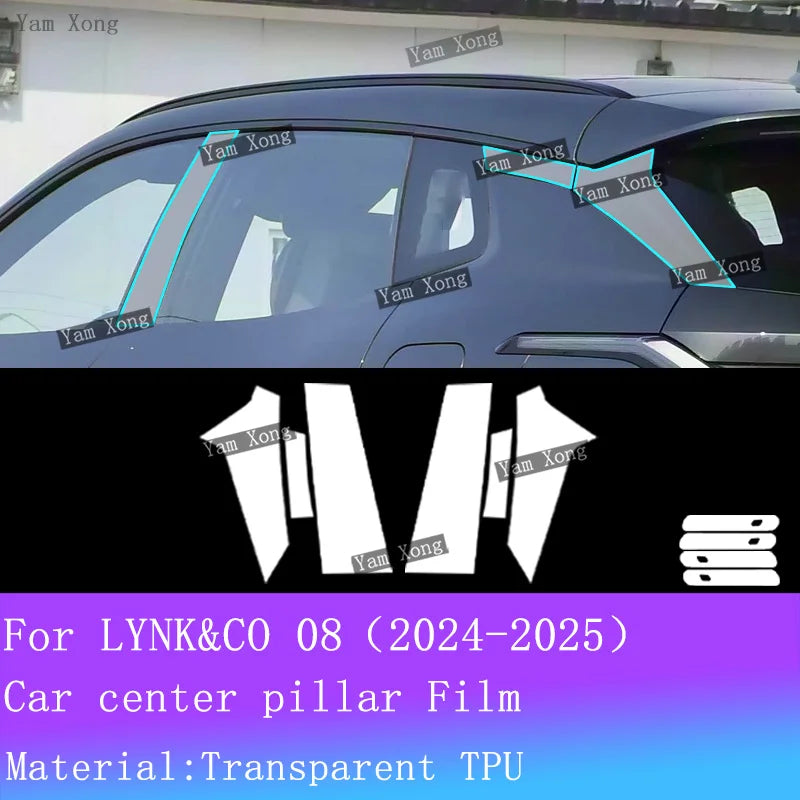 Autocollant anti-rayures pour écran de navigation automobile pour LYNK CO LYNK&CO 08, film complet pour l'intérieur, film de protection transparent pour le panneau de vitesses