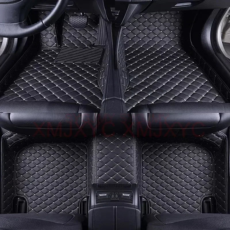 Tapis de sol de voiture 3D personnalisé, pour Volkswagen Vw Tiguan 2017-2023 Touareg 2019-2023 2011-2018, accessoires d'intérieur en cuir artificiel