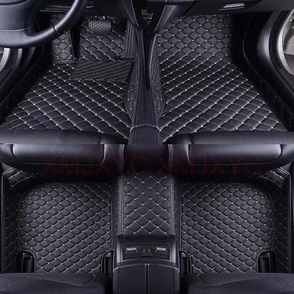 Tapis de sol de voiture 3D personnalisé, pour Volkswagen Vw Tiguan 2017-2023 Touareg 2019-2023 2011-2018, accessoires d'intérieur en cuir artificiel