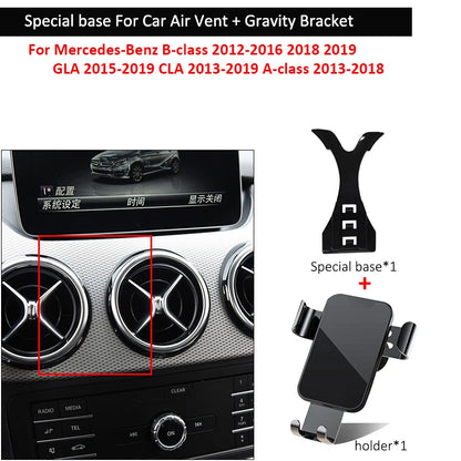 Support de téléphone portable de voiture pour Mercedes-Benz, base de montage spéciale pour grille d'aération, B200, B260, B, 180, B Classe A, GLA, CLA