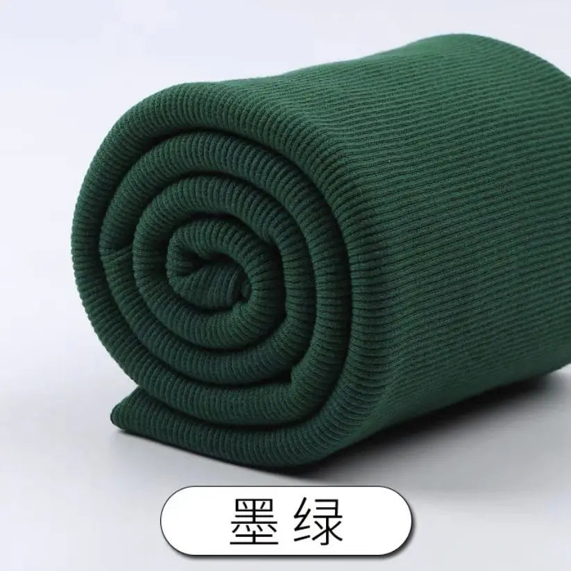 Tissu fileté élastique en coton, manches de sweat-shirt, col, ourlet, bord inférieur, tissu tricoté à revers élastique pour vêtements