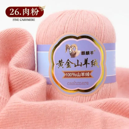 Fil de laine 100 cachemire pour optique moyenne ogo, écharpe, chaussettes, glafraîchement, chaud, 3 plis, crochet, doux pour la peau, 100% g/ensemble