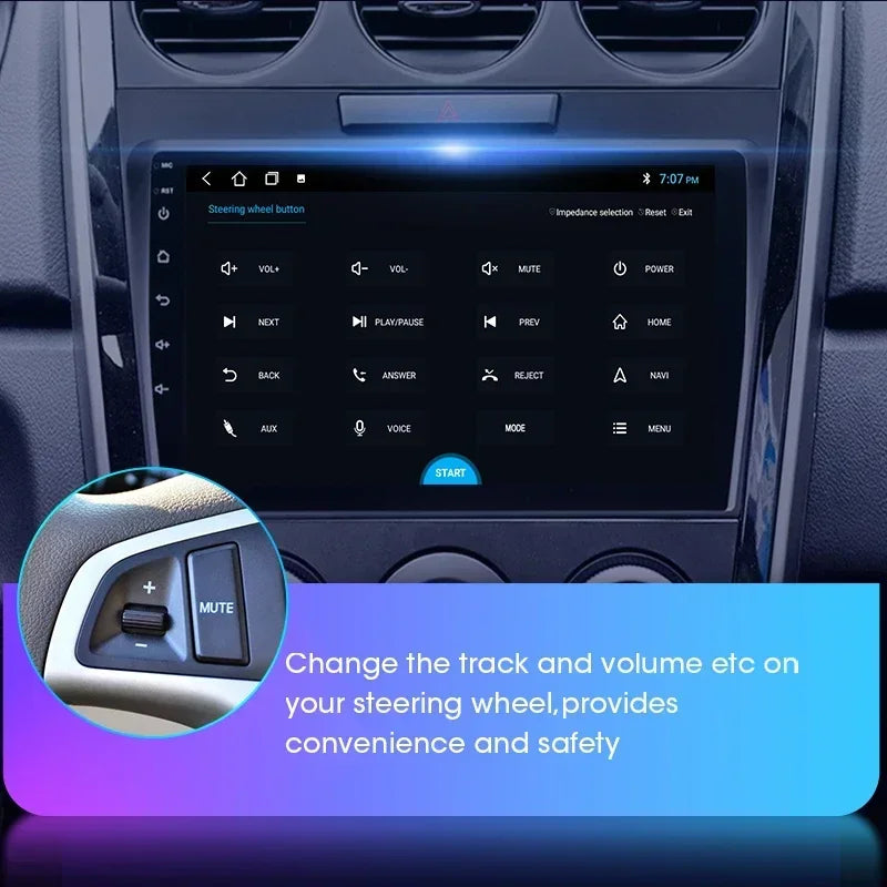 Autoradio Carplay sans fil Android pour Peugeot 207 CC 207CC 2006-2015 lecteur multimédia Navigation 2Din unité principale stéréo Auto
