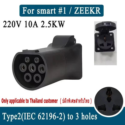 Adaptateur de câble EV de décharge de voiture pour MG BYD KIA Hyundai Smart, connecteur femelle ZEEKR, Vope2 V2L, besoin de supports de voiture V2L, #1