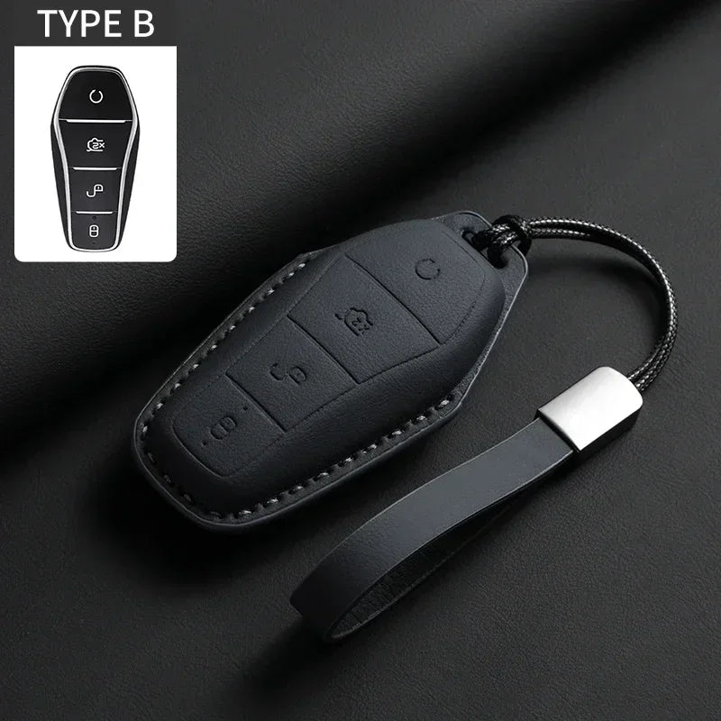 Étui de protection pour clé de voiture, support pour BYD Han Ev Tang Dm Qin PLUS Song Pro MAX Yuan DolDave E2, protecteur de clé automatique, accessoires de voiture