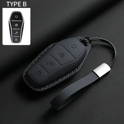 Étui de protection pour clé de voiture, support pour BYD Han Ev Tang Dm Qin PLUS Song Pro MAX Yuan DolDave E2, protecteur de clé automatique, accessoires de voiture