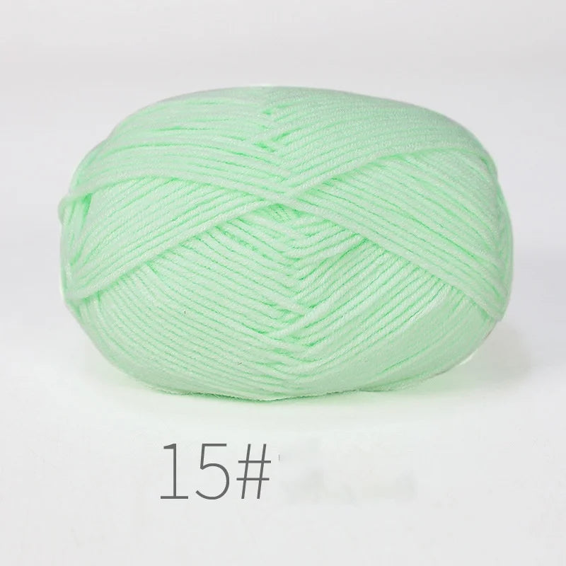 Fil à tricoter en coton doux, tissu mélangé, fil de velours en fibres épaisses, fil de laine au Crochet pour pull, bricolage