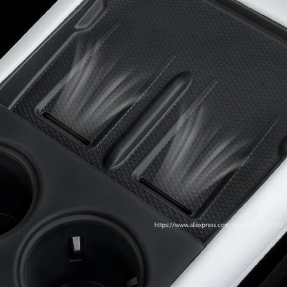 Xiaopeng-Coussin en silicone de charge sans fil, intérieur de protection, contrôle central, tasse à eau, adapté pour Xpeng G6