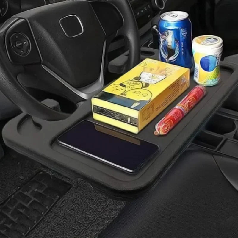 Support de bureau Portable pour voiture, ordinateur Portable, manger du travail, volant de voiture, support de Table à manger, boisson, plateau de nourriture et de café