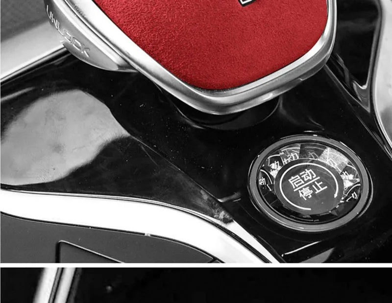 Coussinet d'engrenages de voiture pour BYD Song Plus/ Pro 2021 – 2023, collier de levier de vitesse, poignée de changement de vitesse, autocollant, couverture, garniture de moulage de style intérieur