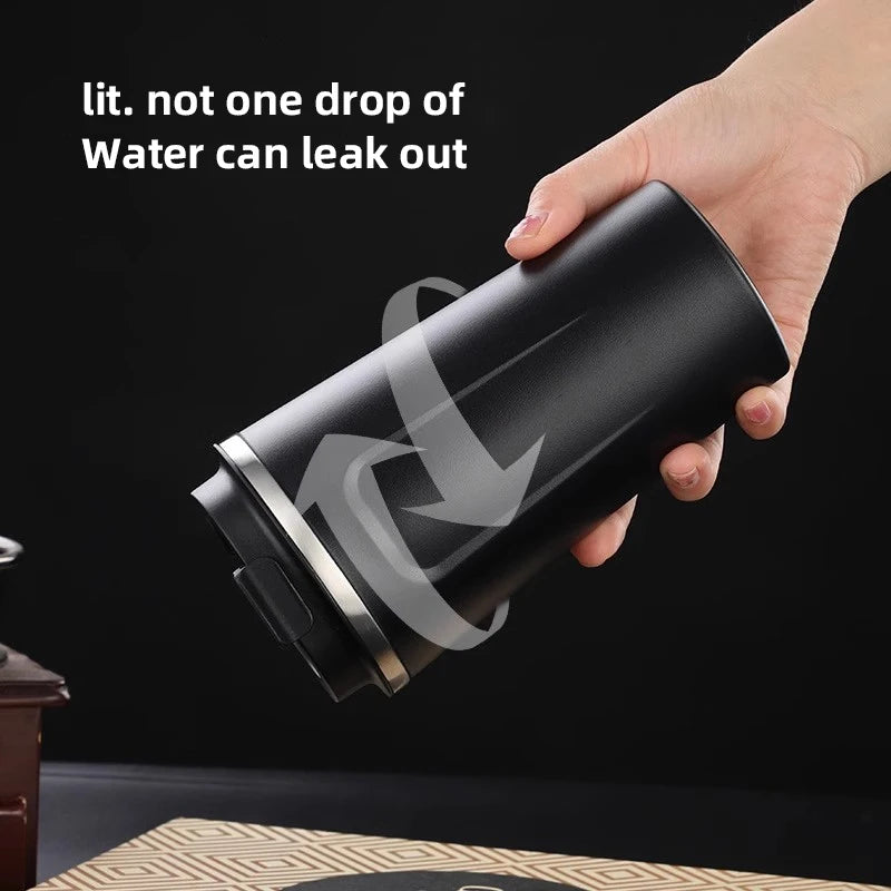 Tasse à café de voiture de 380ML, tasse thermique de voyage en acier inoxydable pour BYD Qing E3 Atto 3 E6 Tang F3 D1 chanson Yuan E2 E1 I3 G3 M6 F3R E9 S8