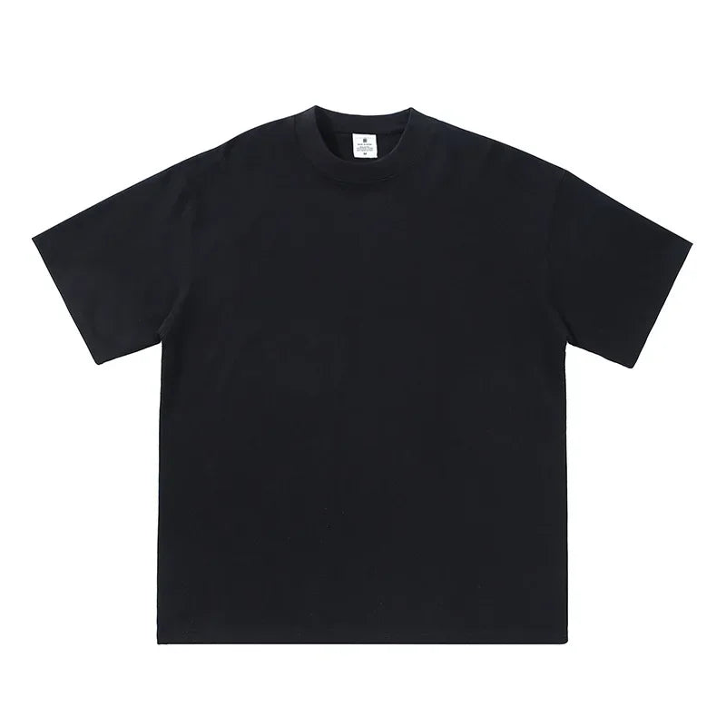 2025 été hommes et femmes T-shirt coton solide t-shirts surdimensionné à manches courtes T-shirt mode doux blanc noir T-shirt vêtements hauts