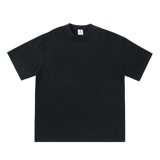 2025 été hommes et femmes T-shirt coton solide t-shirts surdimensionné à manches courtes T-shirt mode doux blanc noir T-shirt vêtements hauts
