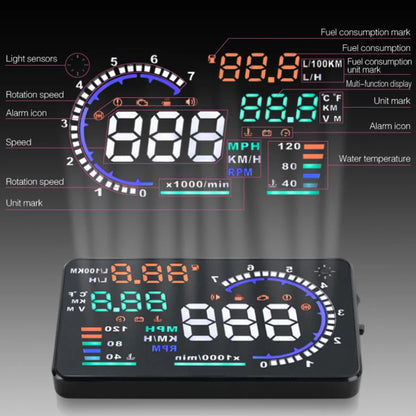 Pour BYD mouettes dauphin e2 e3 e9 Atto 3 Qin Plus Chazor King Seal voiture OBD2 GPS USB HUD affichage tête haute projecteur de pare-brise