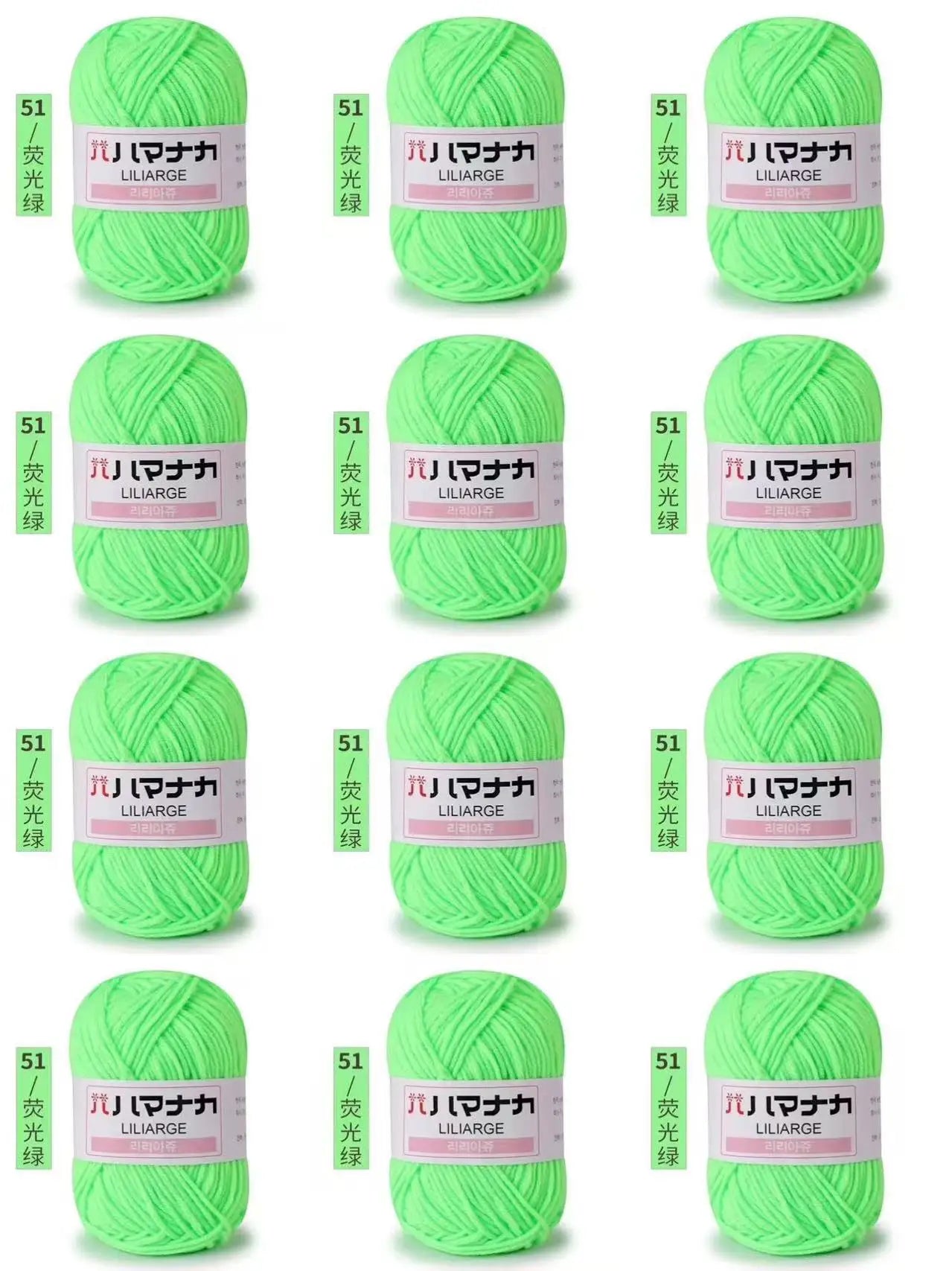 12 pièces 300g fil de lait fait à la main grossier bricolage tissage boule de fil pour pull chapeau écharpe et autres vêtements doux Crochet fil à tricoter