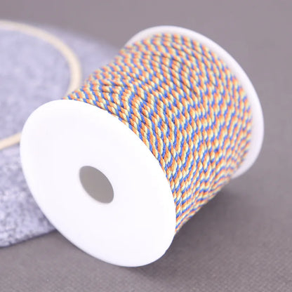 Corde de coton pour macramé, ficelle, ficelle, fil, artisanat, couture, tentures murales faites à la main, bohème, fête de mariage, décoration d'intérieur, 1.2mm, 37m