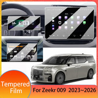 Film trempé de protection TV arrière de Navigation pour instruments de voiture Zeekr 009 2023 2024 2025 2026, accessoires d'intérieur antidéflagrants