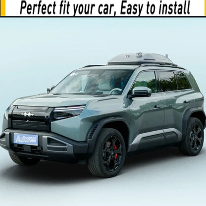 Autocollants en cuir pour seuil de porte de voiture BYD Leopard Titanium 3 2025, plaque de Protection, accessoires de seuil en Fiber de carbone, 10 pièces